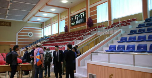 Kim Jong Un Watches Basketball Game With Dennis Rodman