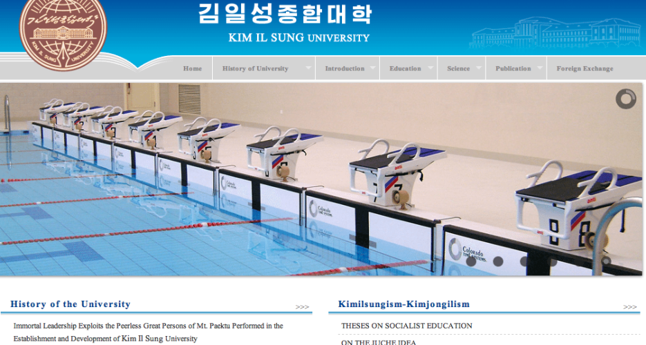 Kim Il Sung University has new website