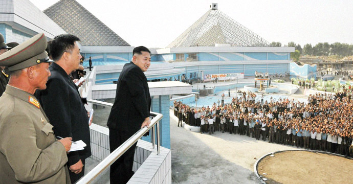 Kim Jong Un visits swimming pool complex and 3d movie theater