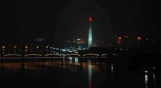 North Korea by night: the technical side