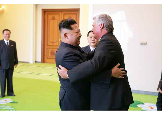 Kim Jong Un has rare meeting with official foreign delegation