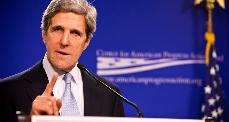 Kerry mentions peace treaty with North Korea