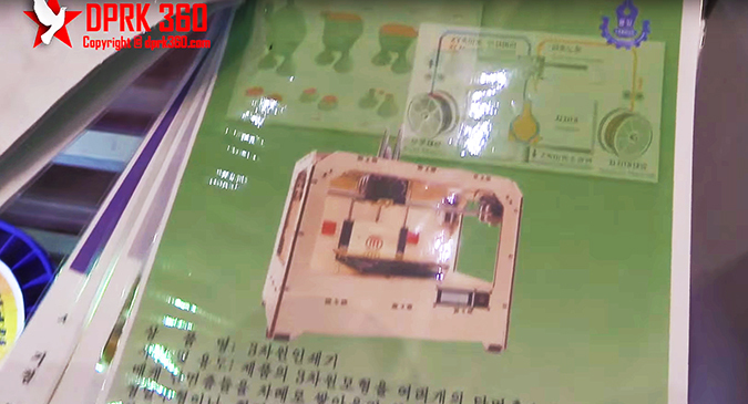 3D printer advertised at North Korean trade fair