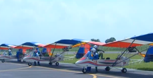 North Korea shows new ultra-light recreational aircraft