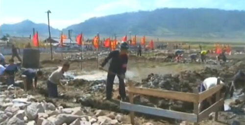 North Korea promotes domestic response to flooding