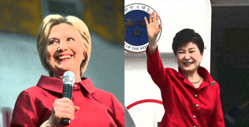 The shared troubles of President Park and Hillary Clinton