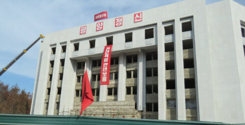 New government building almost complete in Pyongyang