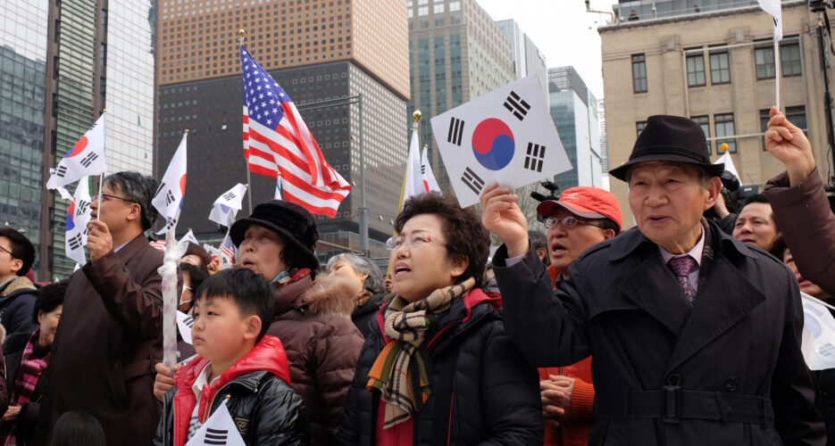 What do pro-Park Geun-hye activists think of North Korea?