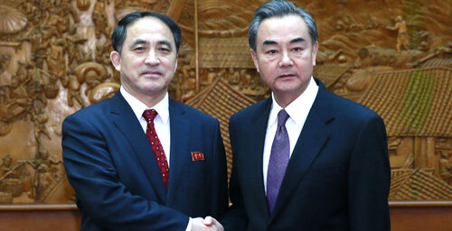 Chinese FM, N.Korean vice FM laud “friendship” at Beijing meeting