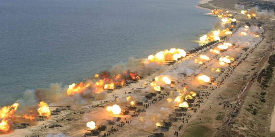 North Korea conducts “largest-ever” live-fire military drills