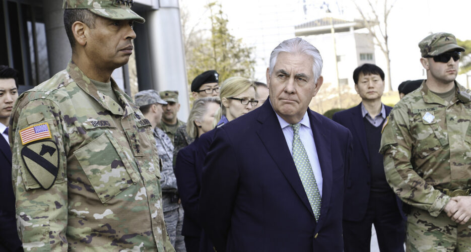 No talks until North Korea stops nuclear, missile tests: Tillerson