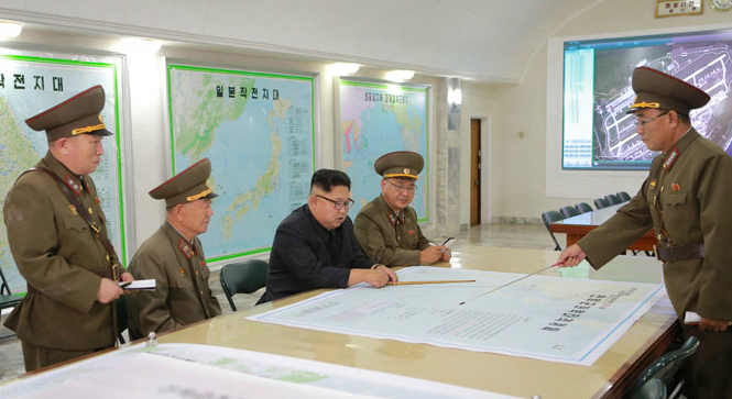 Kim Jong Un briefed on Guam attack plan at Strategic Force command: KCNA