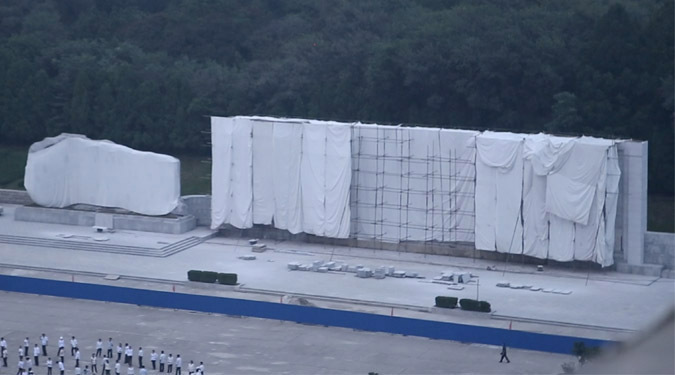 Pyongyang’s Arch of Triumph mosaic undergoing major renovation