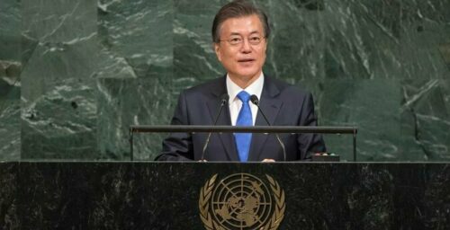 Moon promotes peace at the UN, urges N. Korea to engage in dialogue