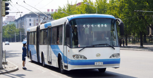 North Korean buses using new technology to limit oil consumption