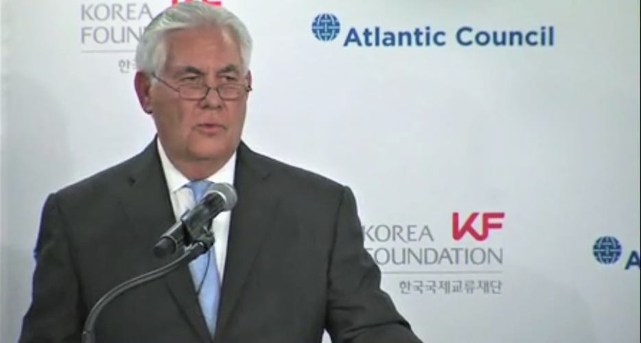 U.S. would talk with North Korea “without precondition”: Tillerson