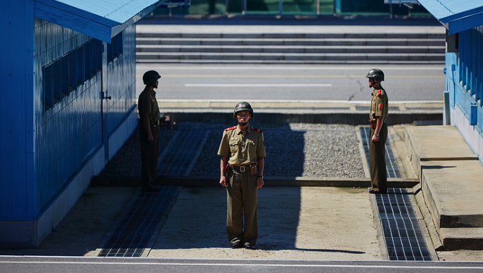 North Korea installs new security measures at demilitarized zone