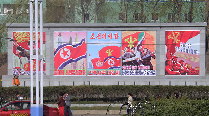 In Pyongyang, anti-U.S. propaganda posters mostly disappear