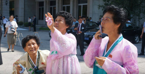 Separated families bid tearful farewell following three days of reunions