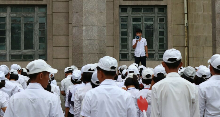 Student training for Sept. 9 events intensifies around Pyongyang, photos show