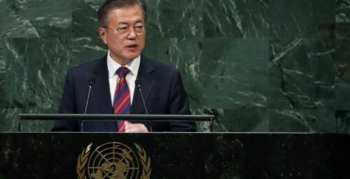 At UN, Moon calls for end to Korean War, support from UN