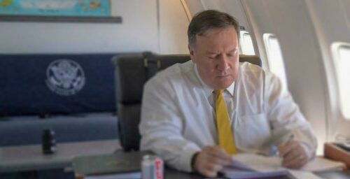 Pompeo en route to Pyongyang for talks with Kim Jong Un