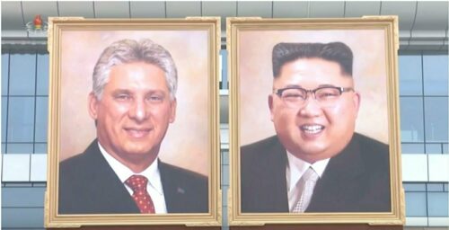 North Korea unveils likely first official Kim Jong Un portrait at Cuba summit