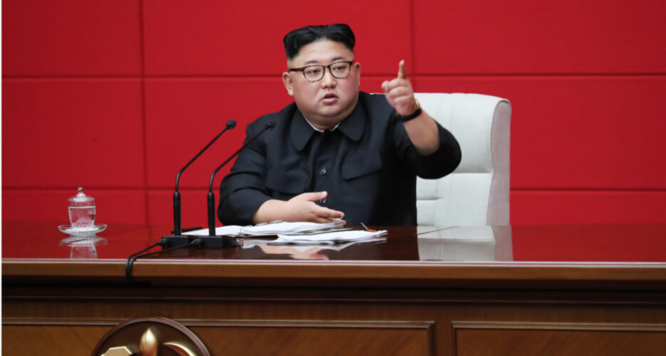 N. Korea must deal a “blow” against hostile forces, Kim Jong Un tells ruling party