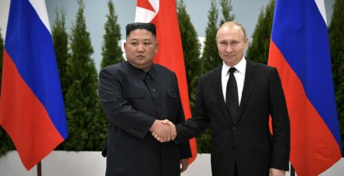 Kim Jong Un, Vladimir Putin meet in Vladivostok for first summit