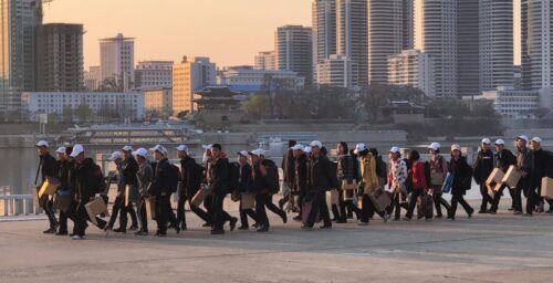 Mass Games training drills observed in Pyongyang, photos show