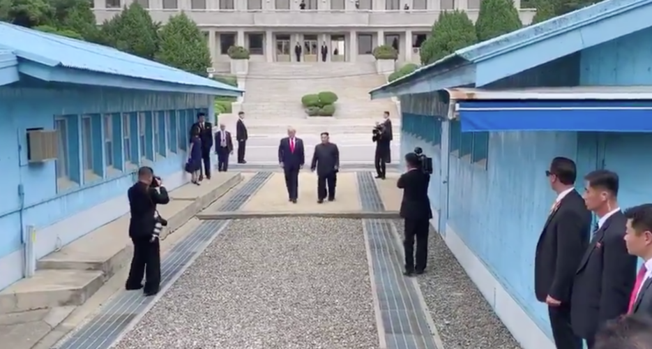 North Korean leader meets U.S., South Korean Presidents at Panmunjom