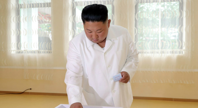 Leader Kim Jong Un votes in North Korean local elections