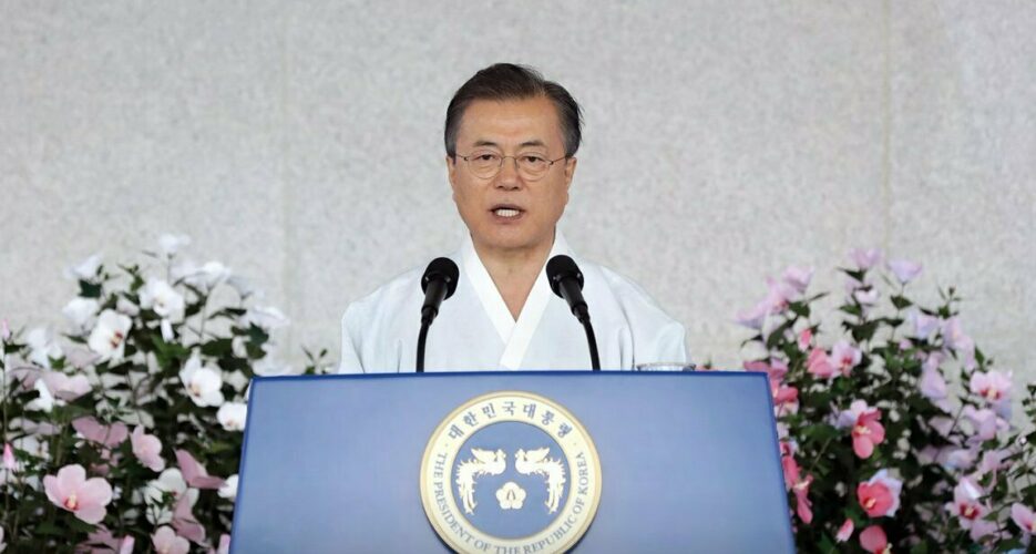 Moon promises to “solidify” denuclearization, peace economy by end of term