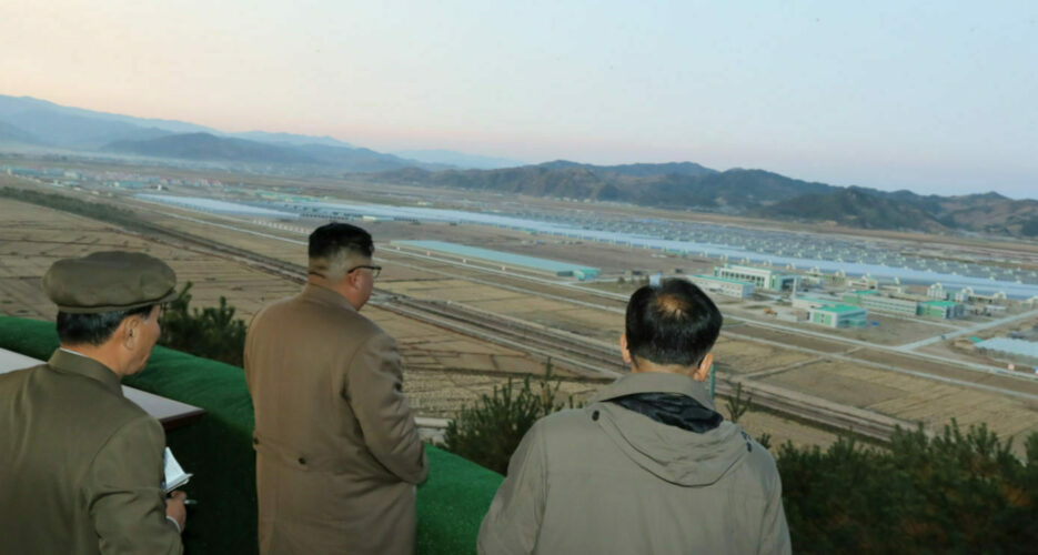 Kim Jong Un tours large-scale greenhouse development project in Kyongsong County