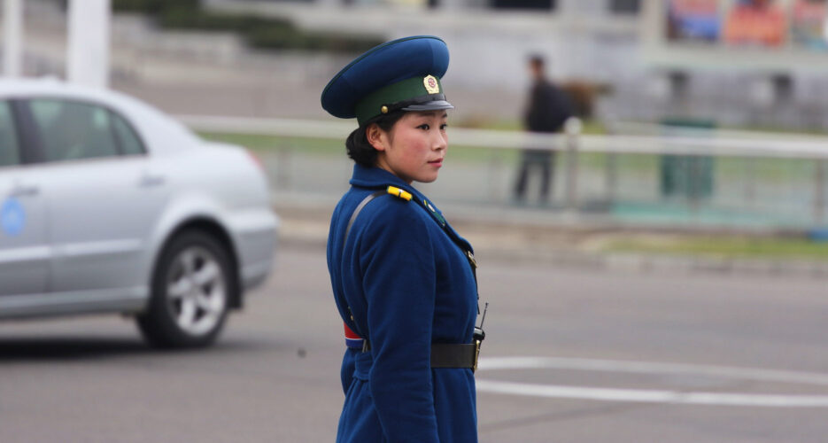 North Korea’s iconic traffic ladies mostly disappear from Pyongyang streets