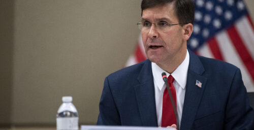 Mark Esper: Ignoring DPRK sanctions part of Chinese ‘catalog of bad behavior’