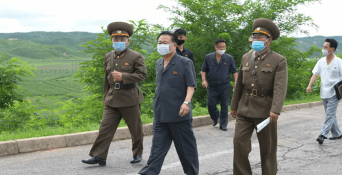 North Korea claims zero COVID-19 cases as top official visits city on lockdown