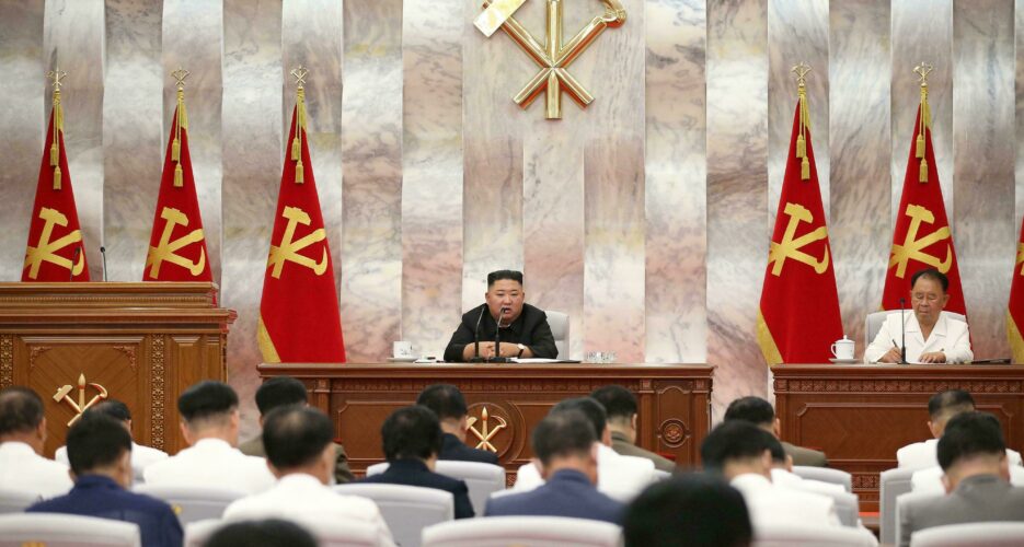 Kim Jong Un holds military meeting on typhoon after thousands of homes destroyed