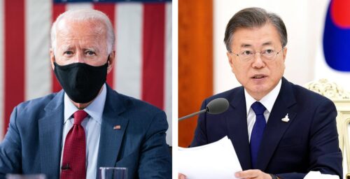 Biden and Moon promise to work closely on North Korean denuclearization