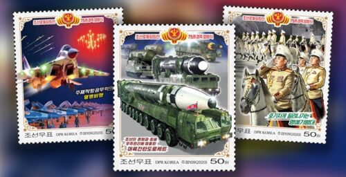 Nukes, horses and special forces: See North Korea’s new military parade stamps