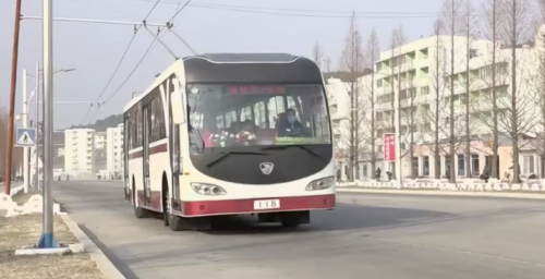 North Korea touts new electric trolleybuses ahead of massive beach resort debut