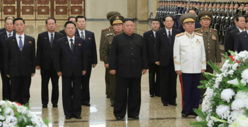 Nine years after taking power, Kim Jong Un visits his father’s grave