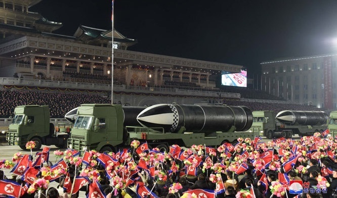 ‘World’s strongest weapon’: North Korea touts new missile at military parade