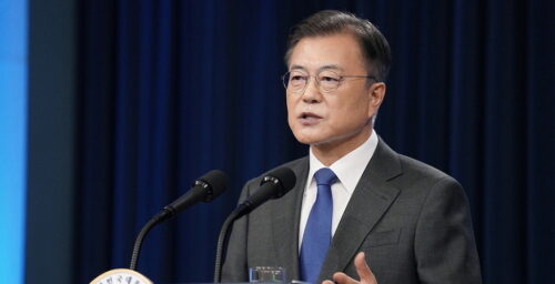 South Korean president once more pitches COVID-19 cooperation to Pyongyang