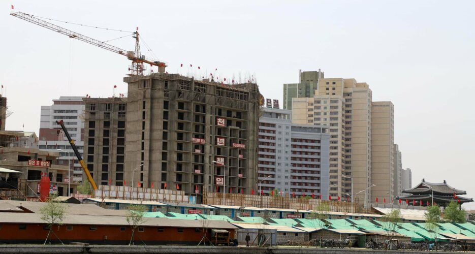 Dozens of highrises sprout up in Pyongyang as Kim Jong Un’s June deadline looms