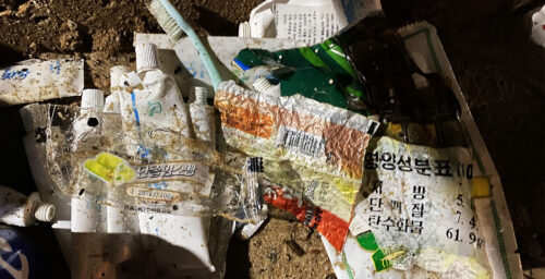 Photos: Toothpaste, candies and an IV — North Korean trash washes up in South Korea