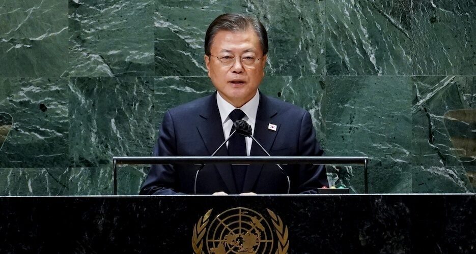 Moon Jae-in again calls for formal end to Korean War in speech at UN