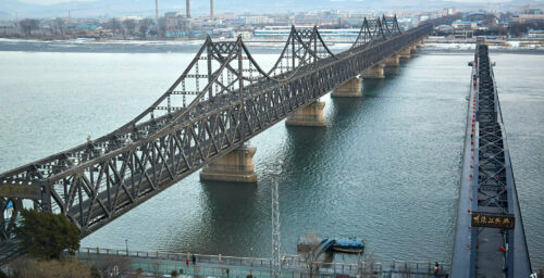 North Korea received third cargo train shipment from China on Wednesday: Video