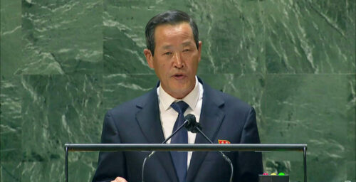 North Korean diplomat takes podium at UN to blame US for war in Ukraine