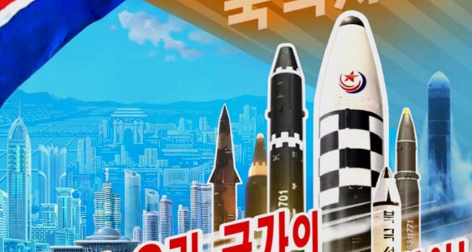 North Korea releases first propaganda posters with nuclear missiles in 5 years